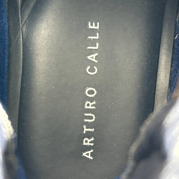 Arturo Calle Mens Size 10 Leather Dress Ankle Chelsea Boots Brown Shoes Slip On - Picture 11 of 12